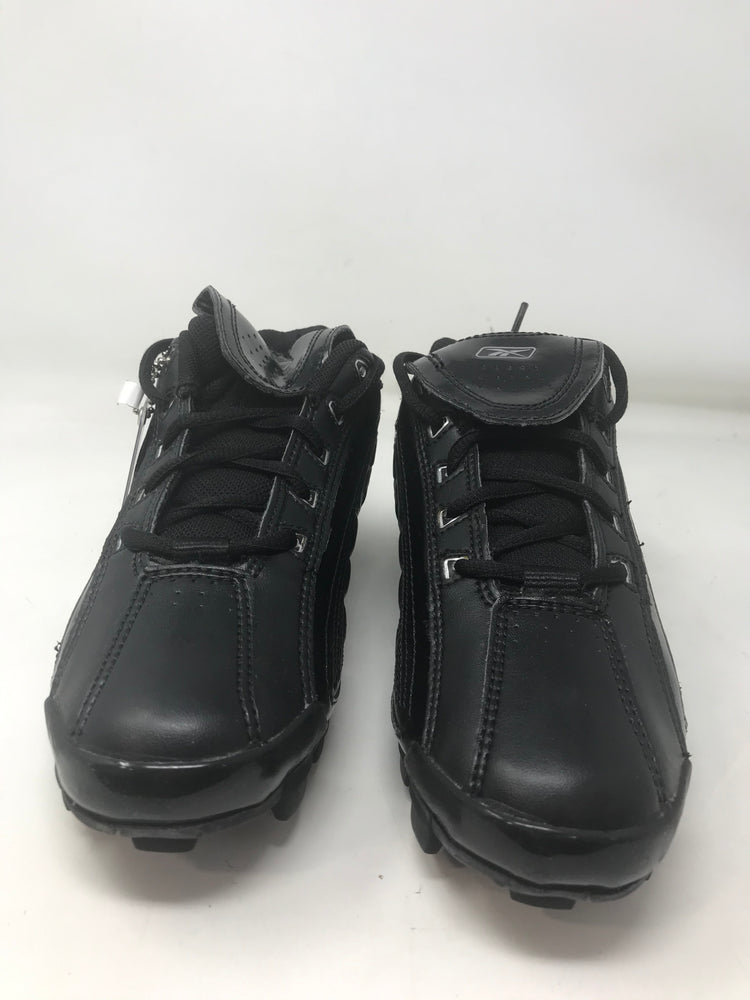 New Reebok Vintage MR Low Women's Softball Molded Cleats 8 Black/Silver