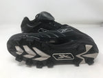 New Reebok Vintage MR Low Women's Softball Molded Cleats 8 Black/Silver