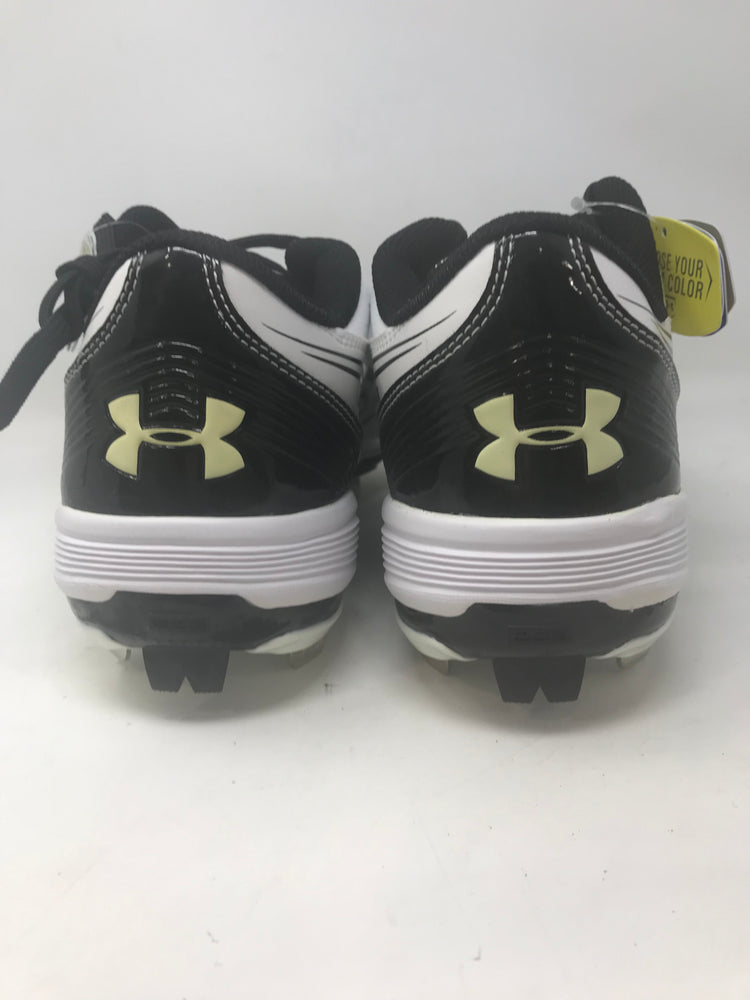 New Under Armour Men's 9.5 Ignite III Low ST CC Baseball Cleats White/Black