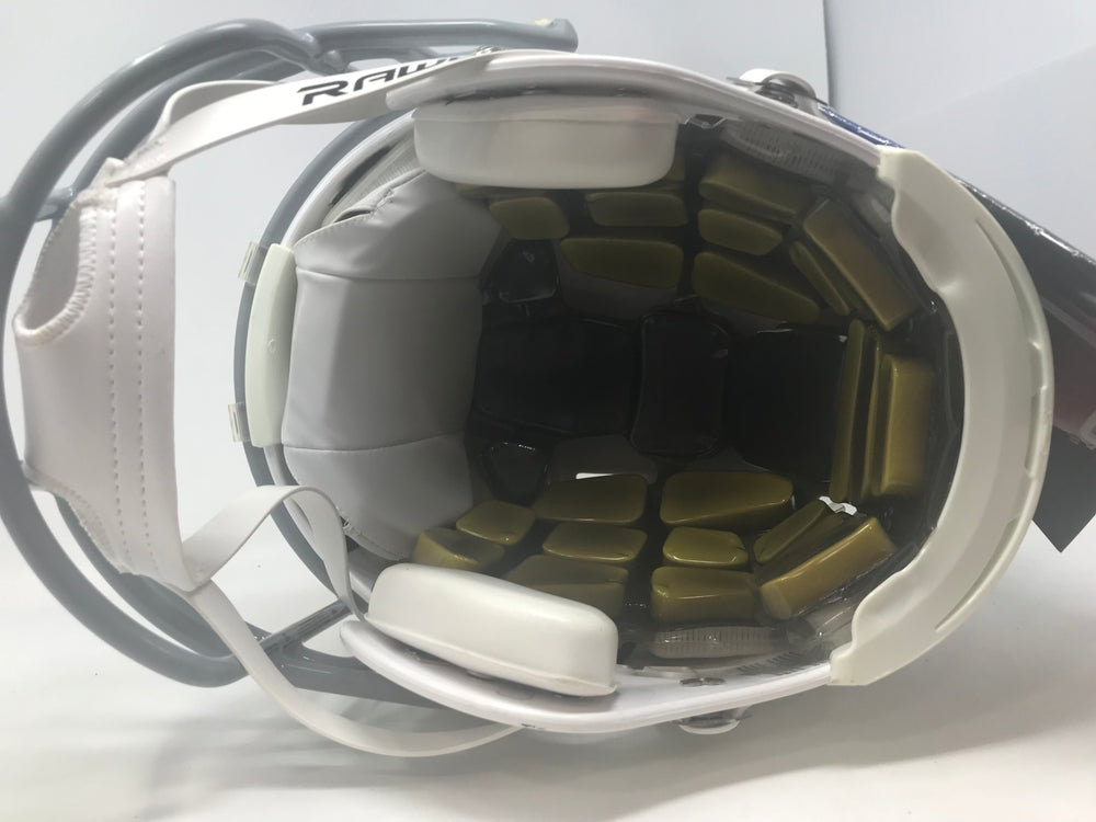 New  Rawlings Momentum Adult Football Helmet Medium White/Gray