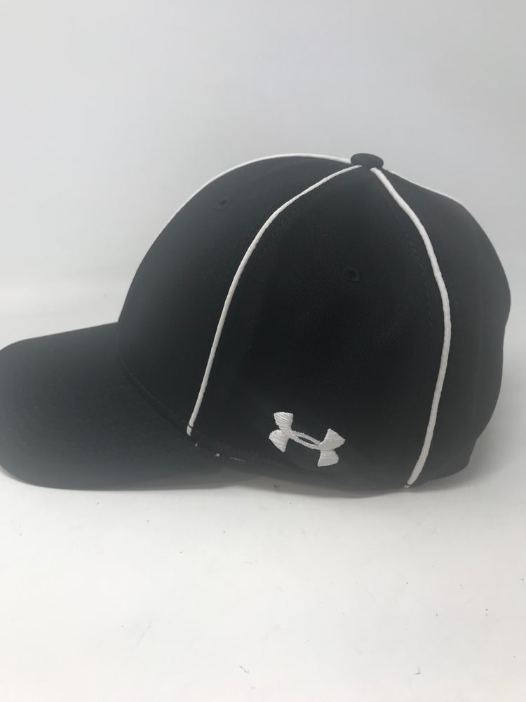 New Under Armour Referee Hat Adult Small A-Flex Black/White