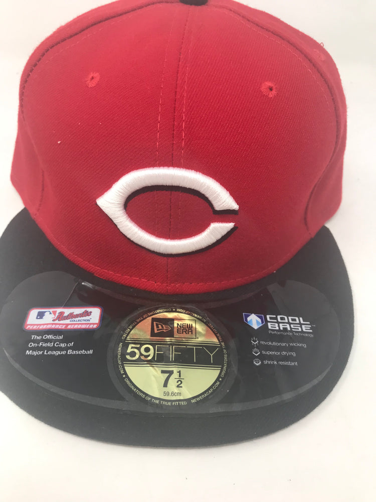 Cincinnati Reds Hat MLB New Era 59Fifty On Field Fitted Baseball