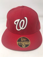 New Era Washington Nationals MLB Authentic Collection 59FIFTY Cap 7 3/8 In Rd/Wh