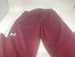 New Under Armour Women's Maroon/White Rival Knit Warm-Up Pants Medium
