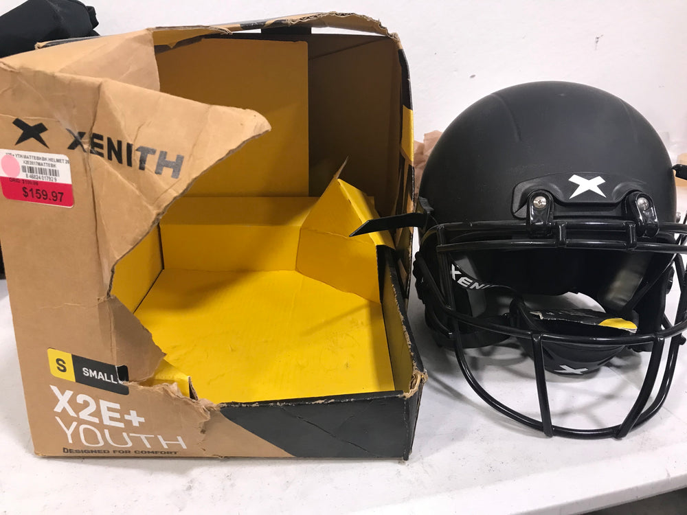 New, Other Xenith Youth X2E+ Matte Black/Black Football Helmet Yth Small Complete