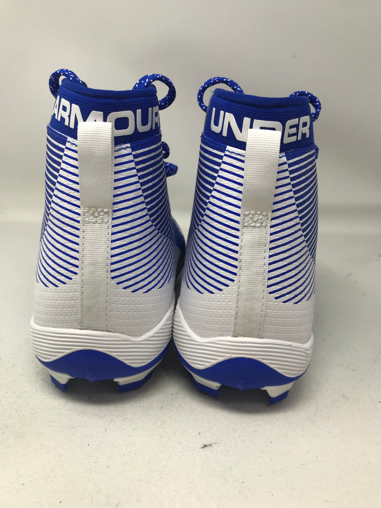 New Under Armour Hammer MC Molded Football Cleats Ryl/Wht Men's 12.5