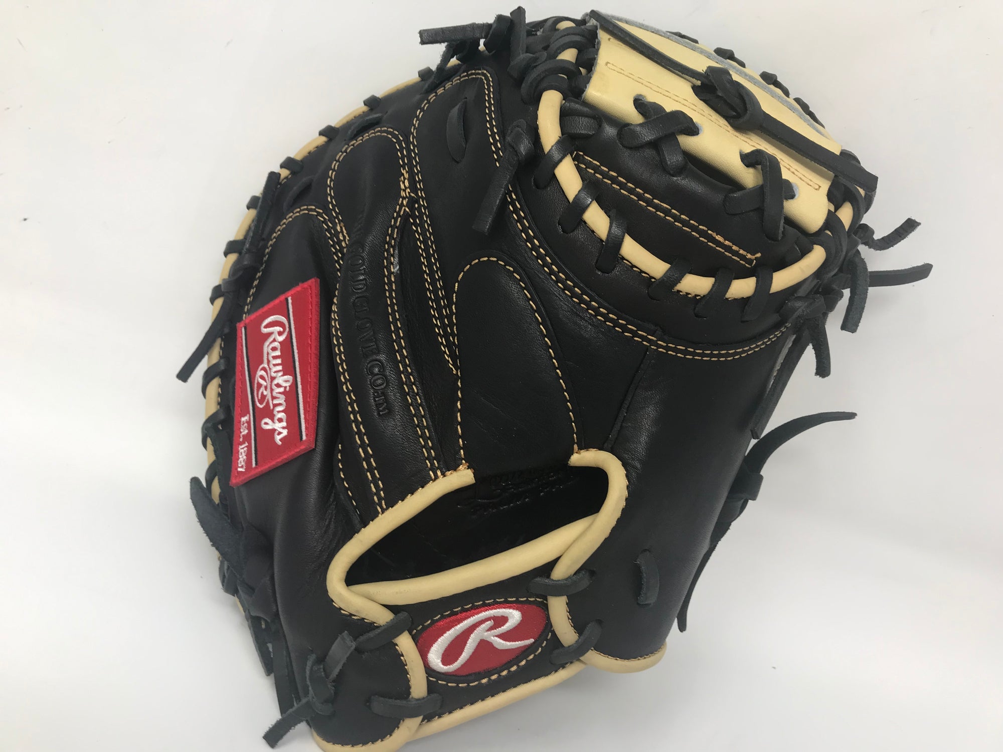 Rawlings 32.5'' GG Elite Series Catcher's Mitt, Black/Gold