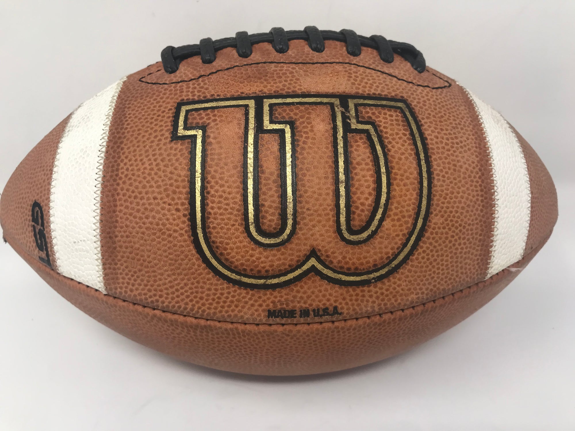 Used, Wilson GST Official Game Football NCAA Brown/White