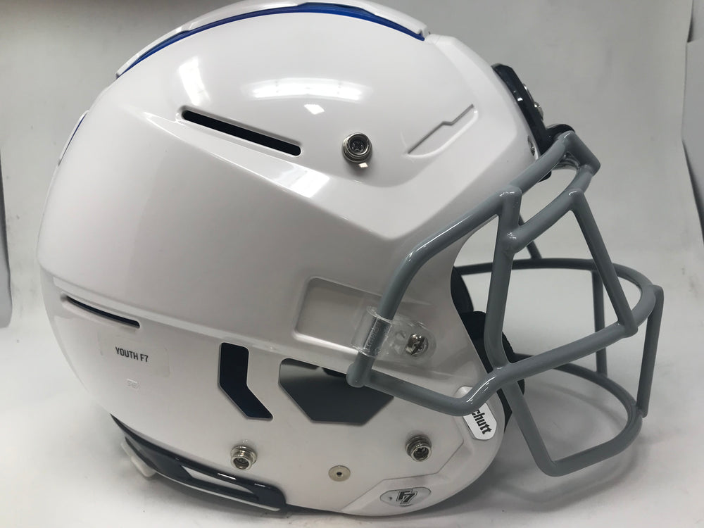 New Schutt F7 VTD Pro Series Youth Football Helmet Medium White/Gray