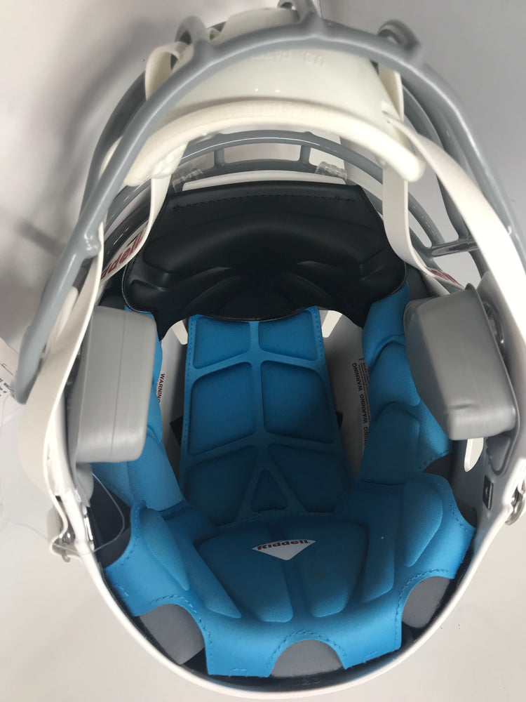 New Other Riddell Youth Victor inflate Football Helmet Large/X-Large White/Gray