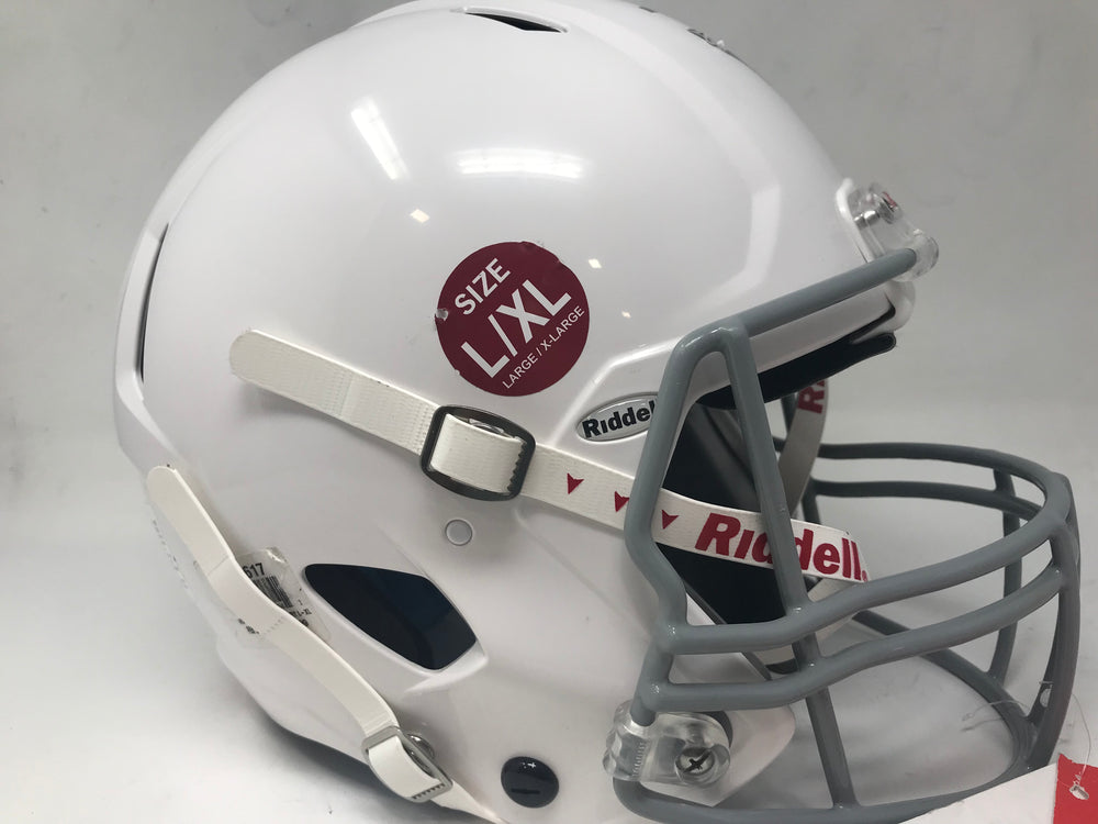 New Other Riddell Youth Victor inflate Football Helmet Large/X-Large White/Gray