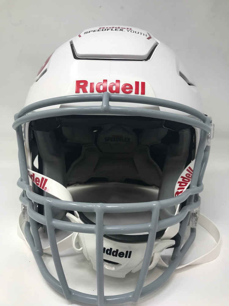 riddell speedflex helmet youth large Used Riddell SpeedFlex Youth Helmet, Large, White/Gray 8033725 – PremierSports