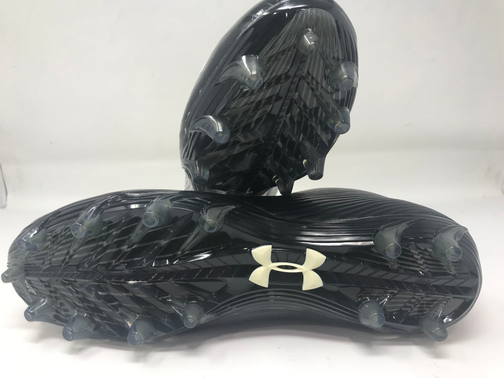 New Under Armour Nitro II Low MC Football Cleat Mens 9.5 Black/White