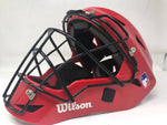Used Wilson Catcher's Helmet Youth Red/Black Baseball/Softball Large/X-Large