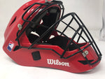 Used Wilson Catcher's Helmet Youth Red/Black Baseball/Softball Large/X-Large
