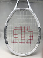 Used Wilson Ncode N1 Tennis Racket (4 3/8") 27.9 Inch Strung White Oversized