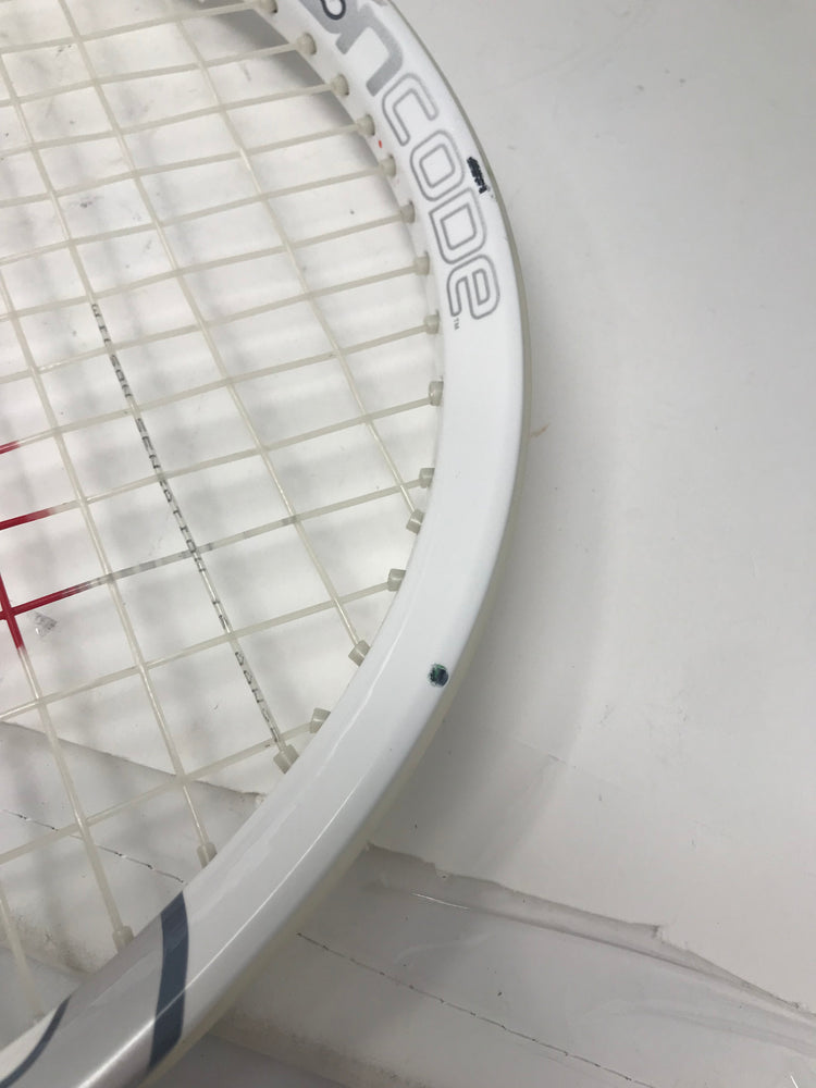 Used Wilson Ncode N1 Tennis Racket (4 3/8") 27.9 Inch Strung White Oversized