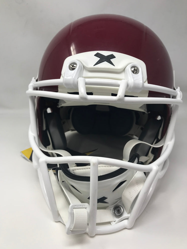New Xenith X2E+ Maroon/White Youth Medium Football Helmet Complete – PremierSports New Xenith X2E+ Maroon/White Youth Medium Football Helmet Complete – PremierSports