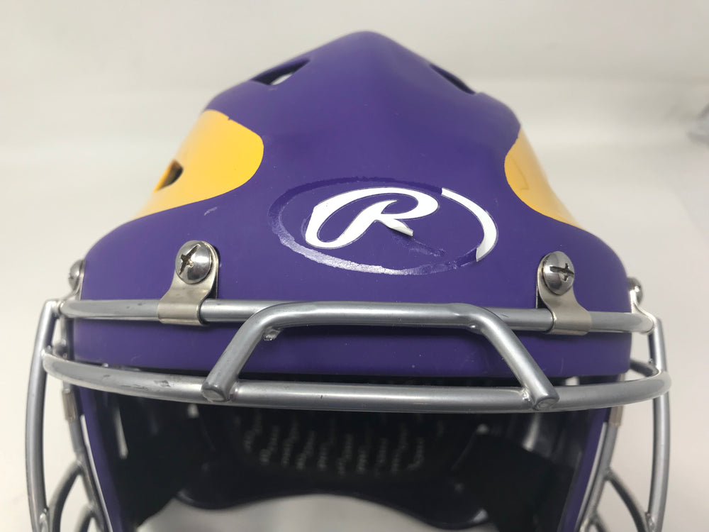New, Other Rawlings CHVEL Velo Adult Catcher's Helmet Large Matte Purple/Yellow