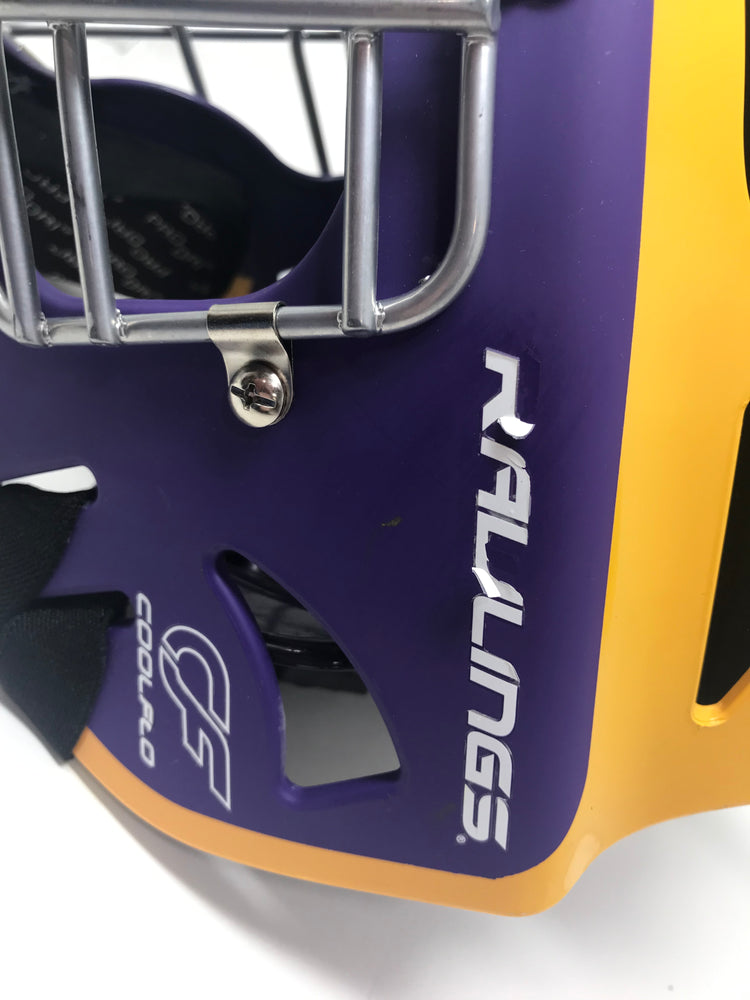 New, Other Rawlings CHVEL Velo Adult Catcher's Helmet Large Matte Purple/Yellow