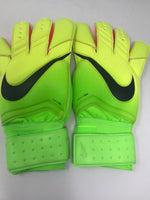 New Nike Men's GK Grip3 Goalkeeper Gloves Green/Yellow Size 11