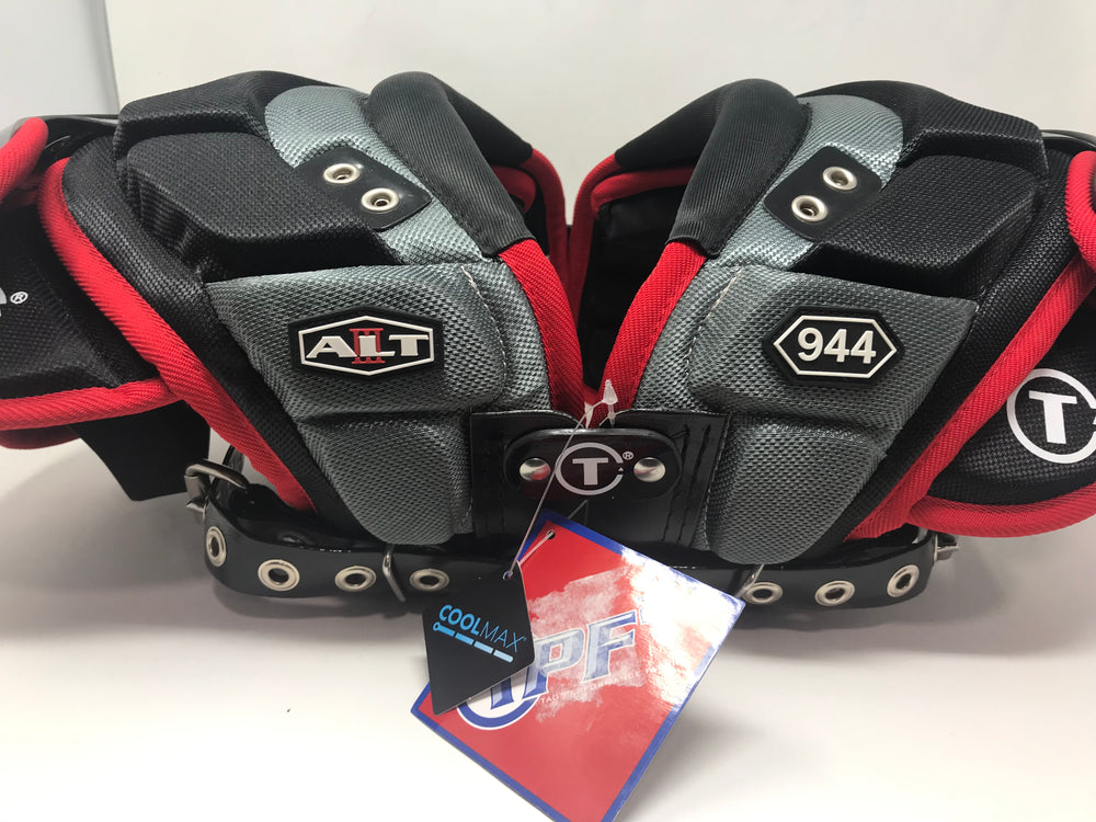 New TAG ALT III 944 Youth Football Shoulder Pad Black/Red/Gray X-Small