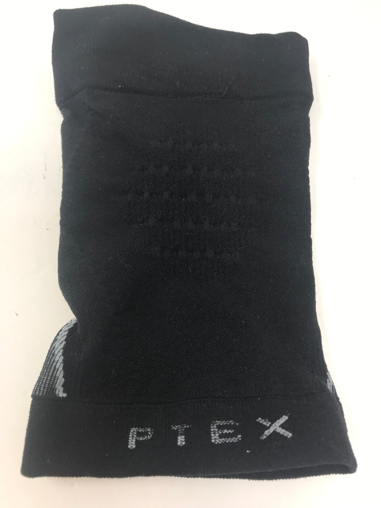 New P-TEX PRO Knit Compression Elbow Sleeve Adult Medium Black/Silver