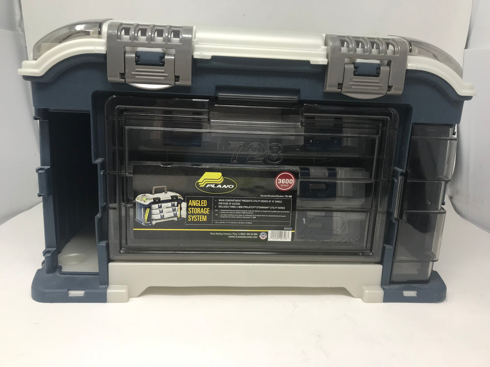 Plano Fishing Plano Angled Storage System 3700 Series New Other Plano Angled Tackle System Stowaway Boxes Blue/Gray PremierSports Plano Fishing Plano Angled Storage System 3700 Series New Other Plano Angled Tackle System Stowaway Boxes Blue/Gray PremierSports