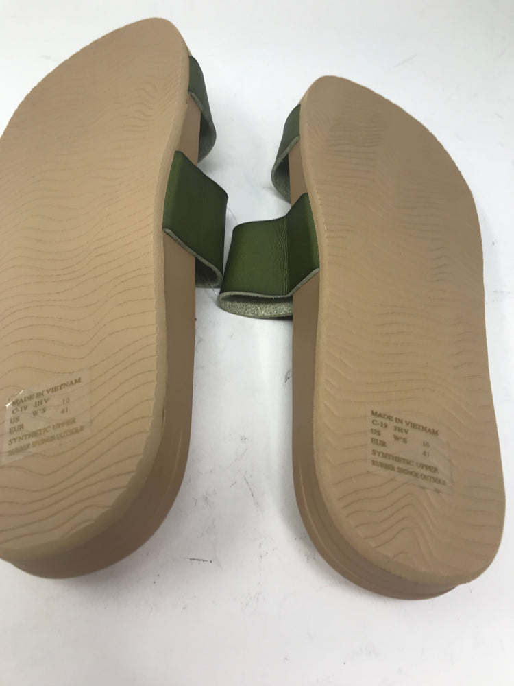 New Reef Coushion Bounce Vista Women's 10 Tan/Olive 100% PVC Free