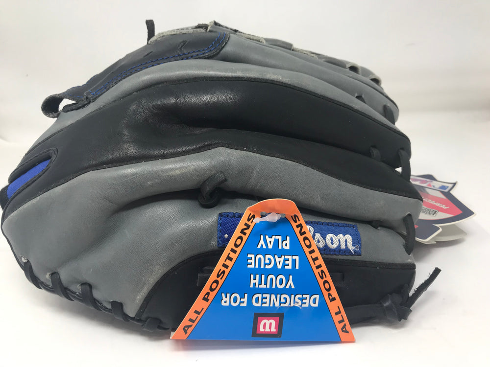 New Wilson A650 SOG Youth Series Baseball Glove LHT 11.5Inch Gray/Black