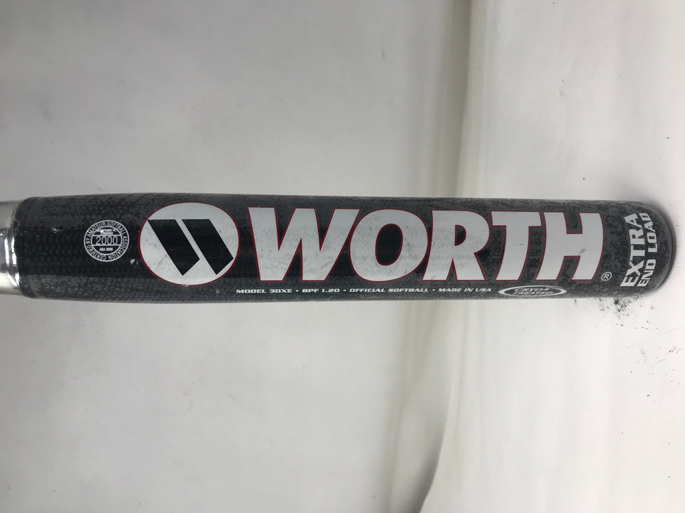 New Other Worth 3DXE 34/27 Slowpitch Softball Bat Black/Red Extra End Load