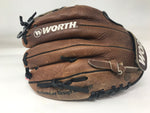 New Other Worth Tumble Milled Series 12" RHT Baseball Glove Brown/Black