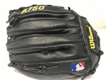 New Wilson A750 Dual Hinge 12.5In RHT Black Baseball Glove