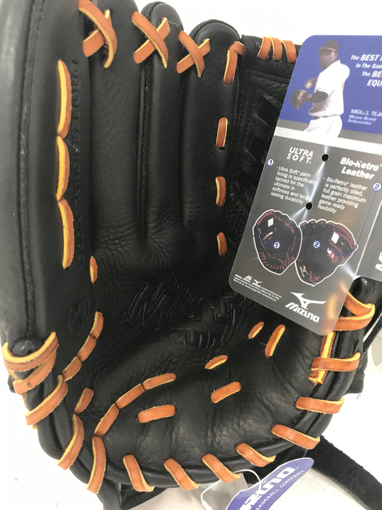 New Mizuno MVP Series GMVP1201FR Pitcher's Baseball Glove (12-Inch) LHT Blk/Tn