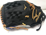 New Mizuno MVP Series GMVP1201FR Pitcher's Baseball Glove (12-Inch) LHT Blk/Tn