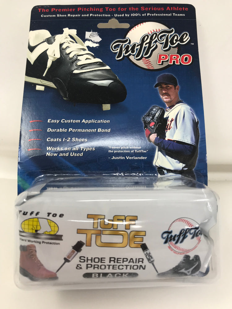 Pitching Toe Guard New Tuff Toe Pro Baseball Pitchers and Catchers Cleat Guards Black ...