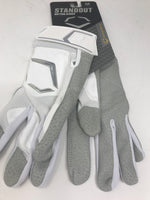 New EvoShield Standout Batting Glove Adult X-Large White/Gray