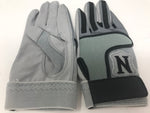 New Neumann Gripper Football Gloves Youth Large Gray/Black