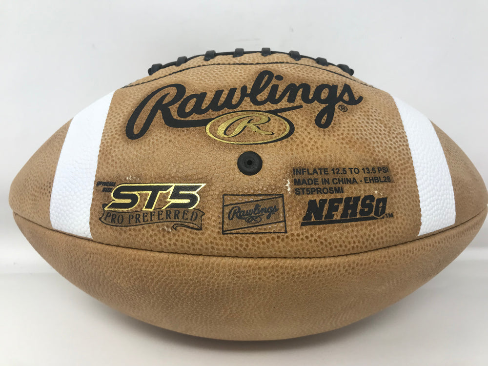 New Rawlings Pro Preffered ST5 Michigan Official Football MHSAA Brown/Black/White