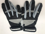New DeMarini Geko Batting Gloves w/Bat Grip Youth Medium Gray/Black