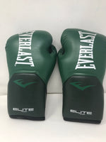 Used Everlast Elite V2 Training Glove 14oz Green/White (pair)