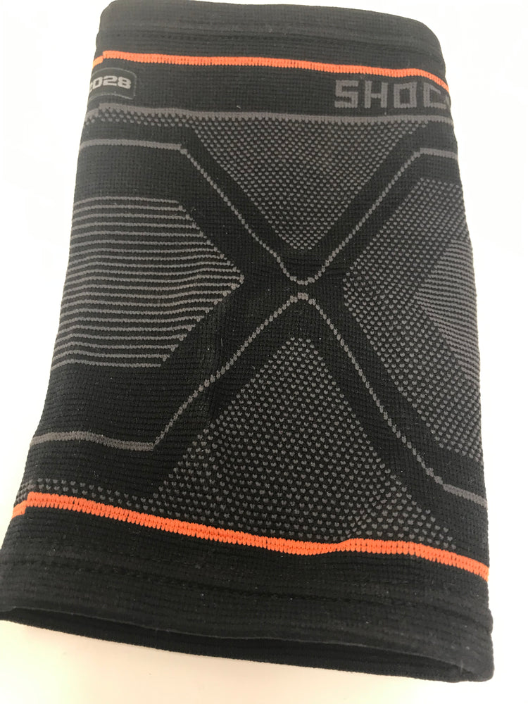 Shock Doctor Compression Knit Elbow Sleeve - Gray/Black