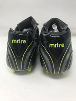 New Mitre Vahala II Soccer Cleat Adult Size 13 Black/Green/Silver
