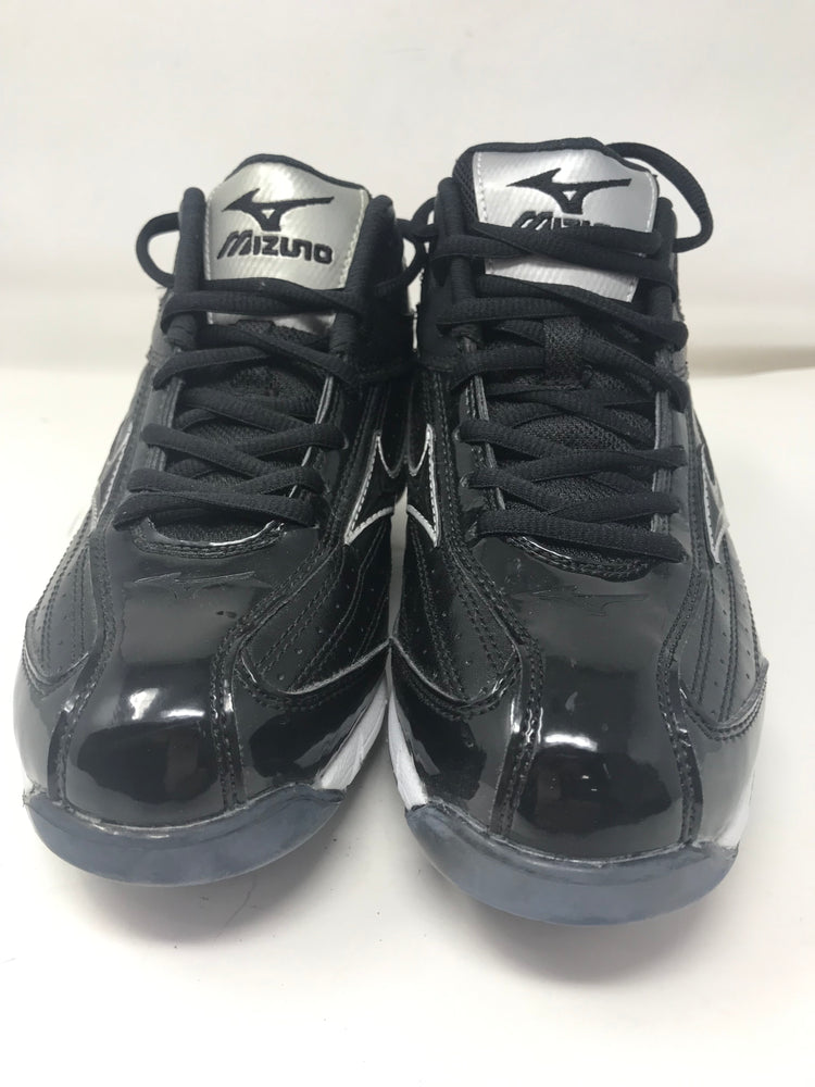 New Mizuno Men's 9 Spike Classic G5 Mid Baseball Cleat Men 12.5 Black/Black