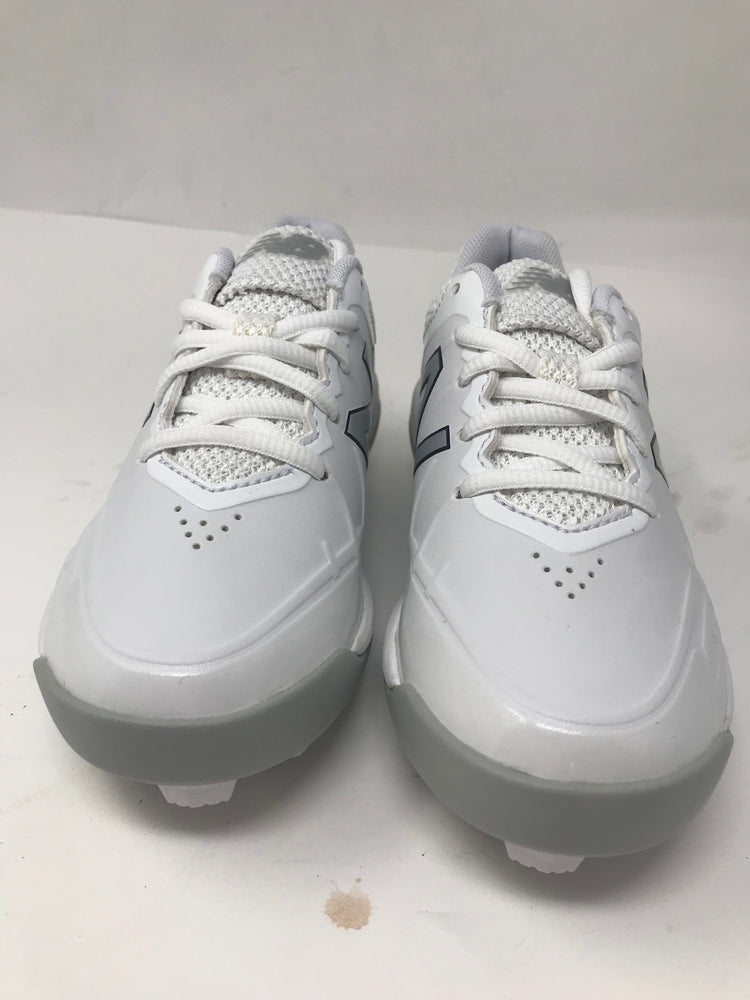New New Balance Kids' 4040 V5 Molded Baseball Shoe Kids 12 White/Gray