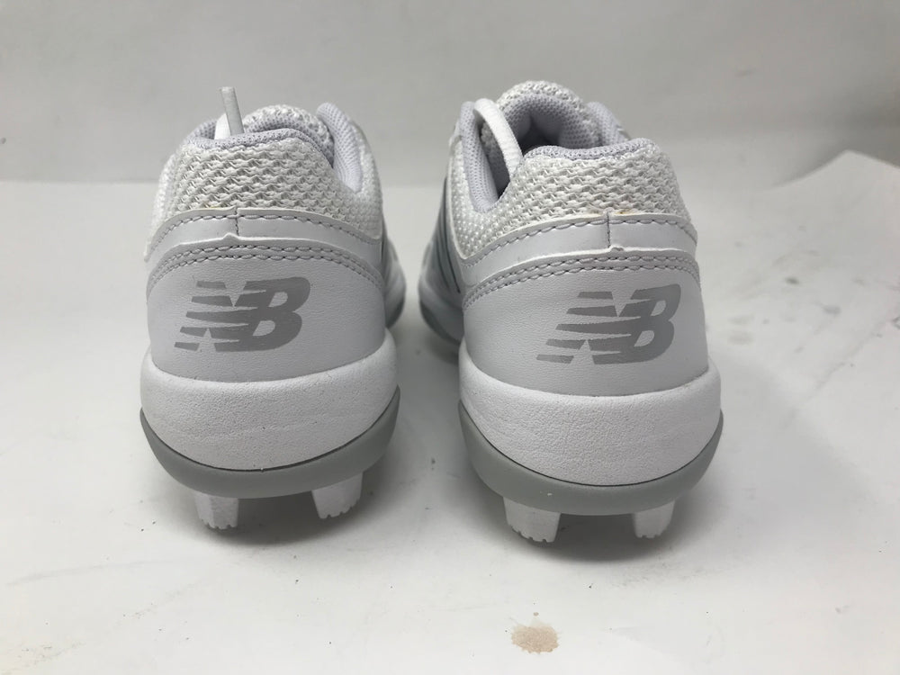 New New Balance Kids' 4040 V5 Molded Baseball Shoe Kids 12 White/Gray