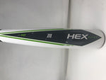 Used Marucci MSBHA2X10 28/18 2 3/4" Hex Alloy Senior League Baseball Bat White
