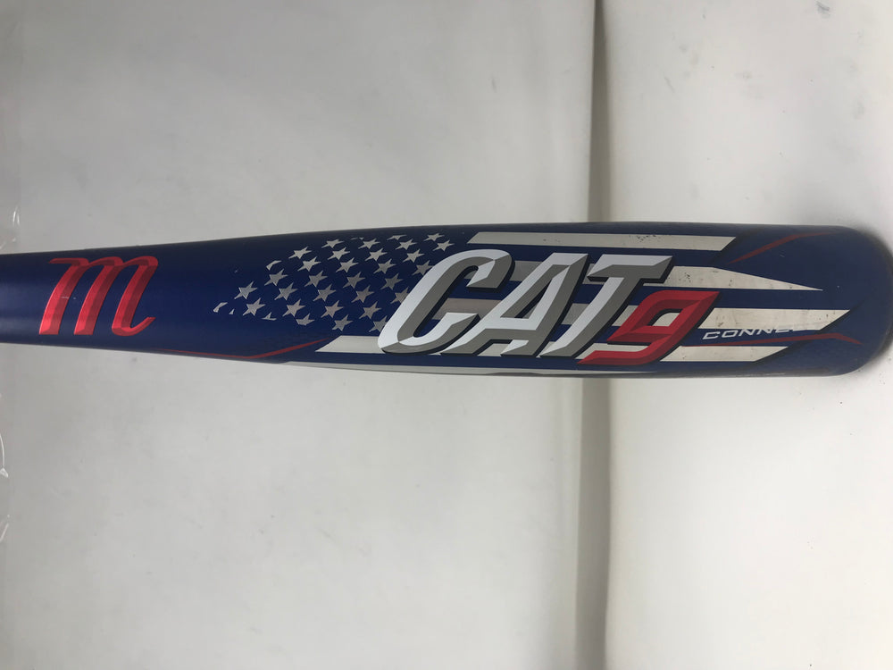 Used Marucci CAT9 Connect Pastime Senior League Baseball Bat 29/19 Rd/Wh/Bl