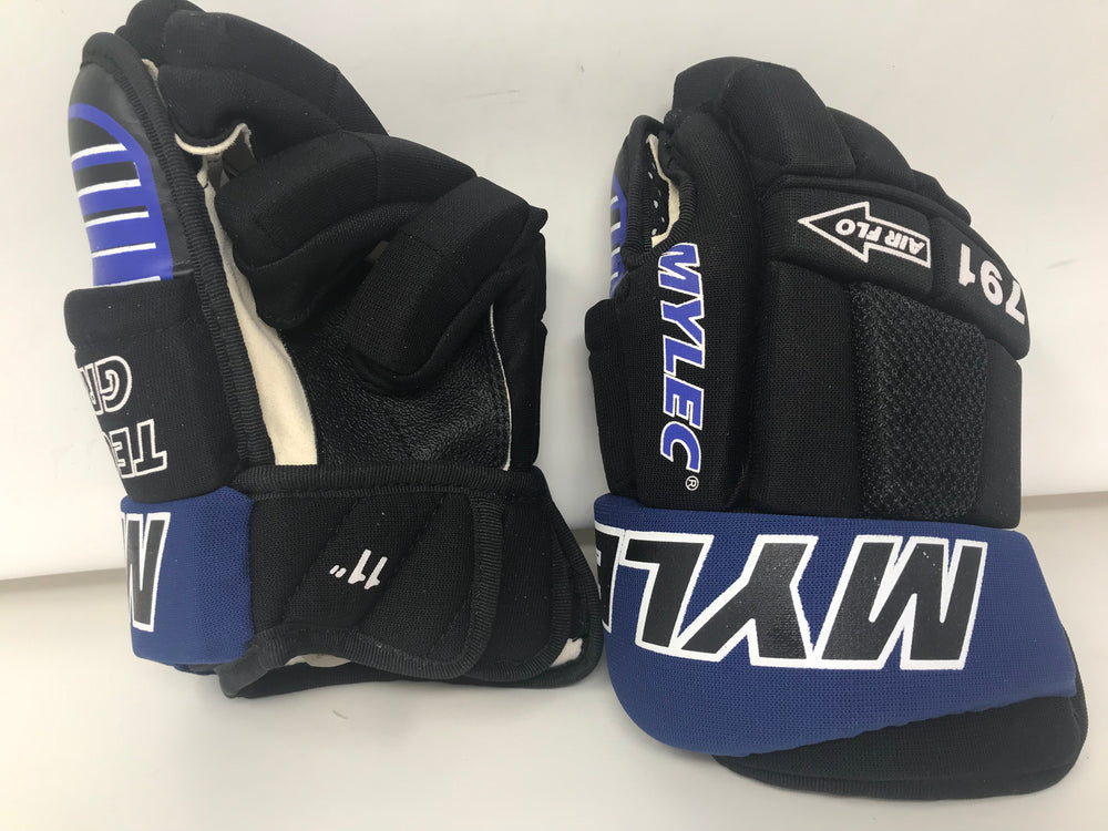 New Other Mylec Medium Ultra Pro II Air Flow Hockey Gloves 11 Inch Black/Navy