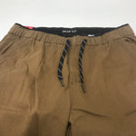 New Iron Co Stretch Jogger Brown ( cider ) Mens Pants Size (M) Drawstring Close